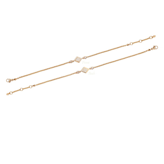 Argyle Double-Sided Chain Bracelet
