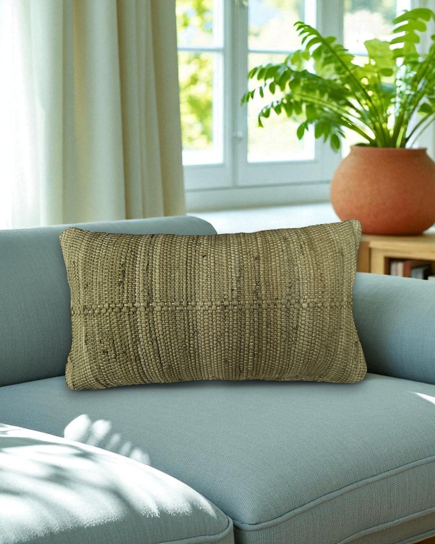 chindi lumbar pillow cover