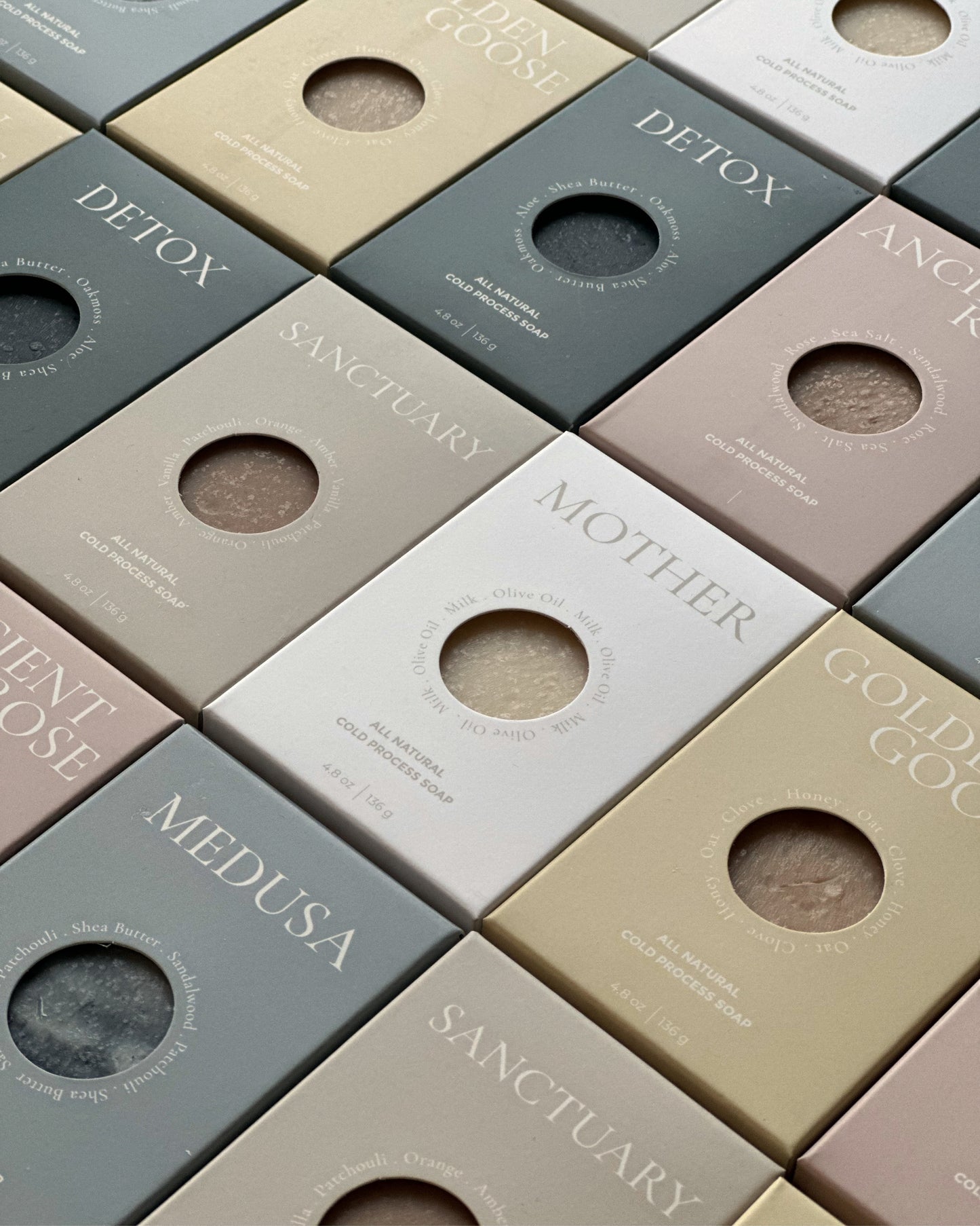 cold process bar soap - medusa