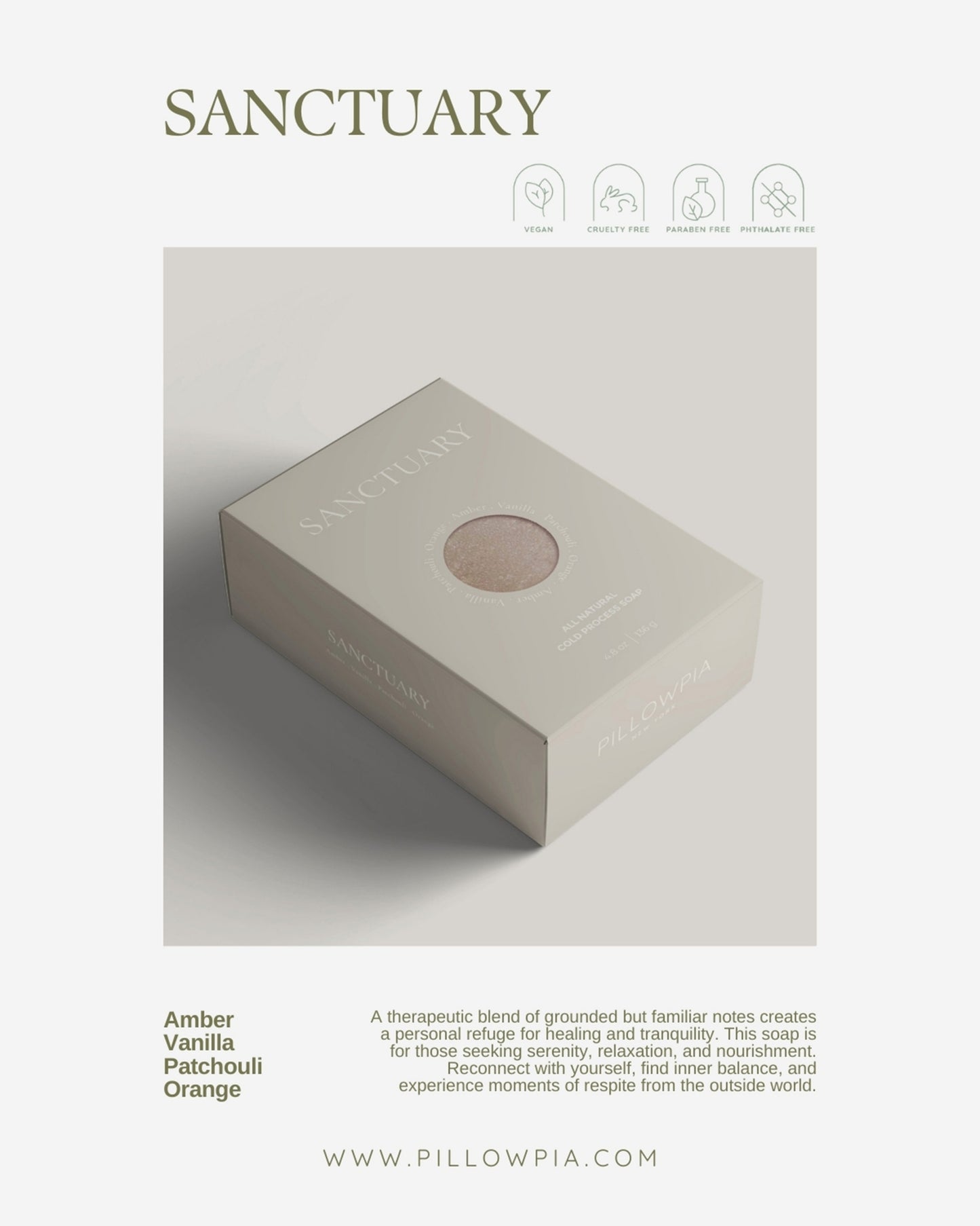 cold process bar soap - sanctuary