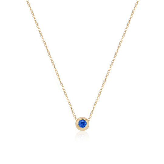 Note Pendant Blue Sapphire