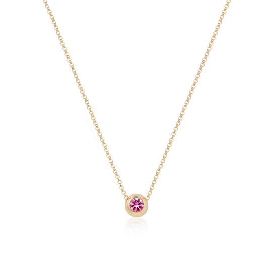 Note Pendant Pink Sapphire