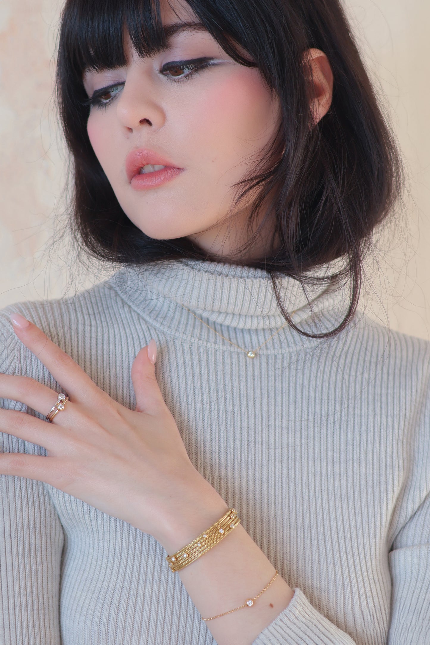 Diamond Lyric Note Bracelet