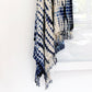 indigo shibori throw