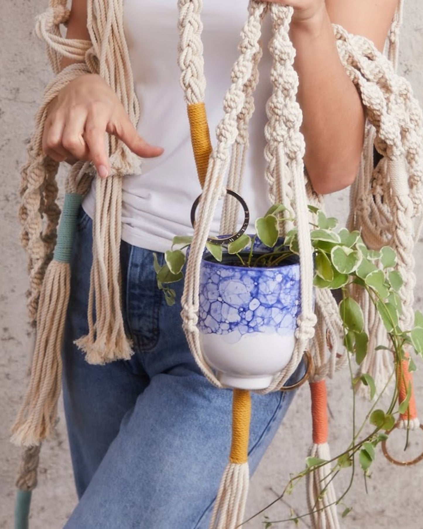 trina macrame plant hanger