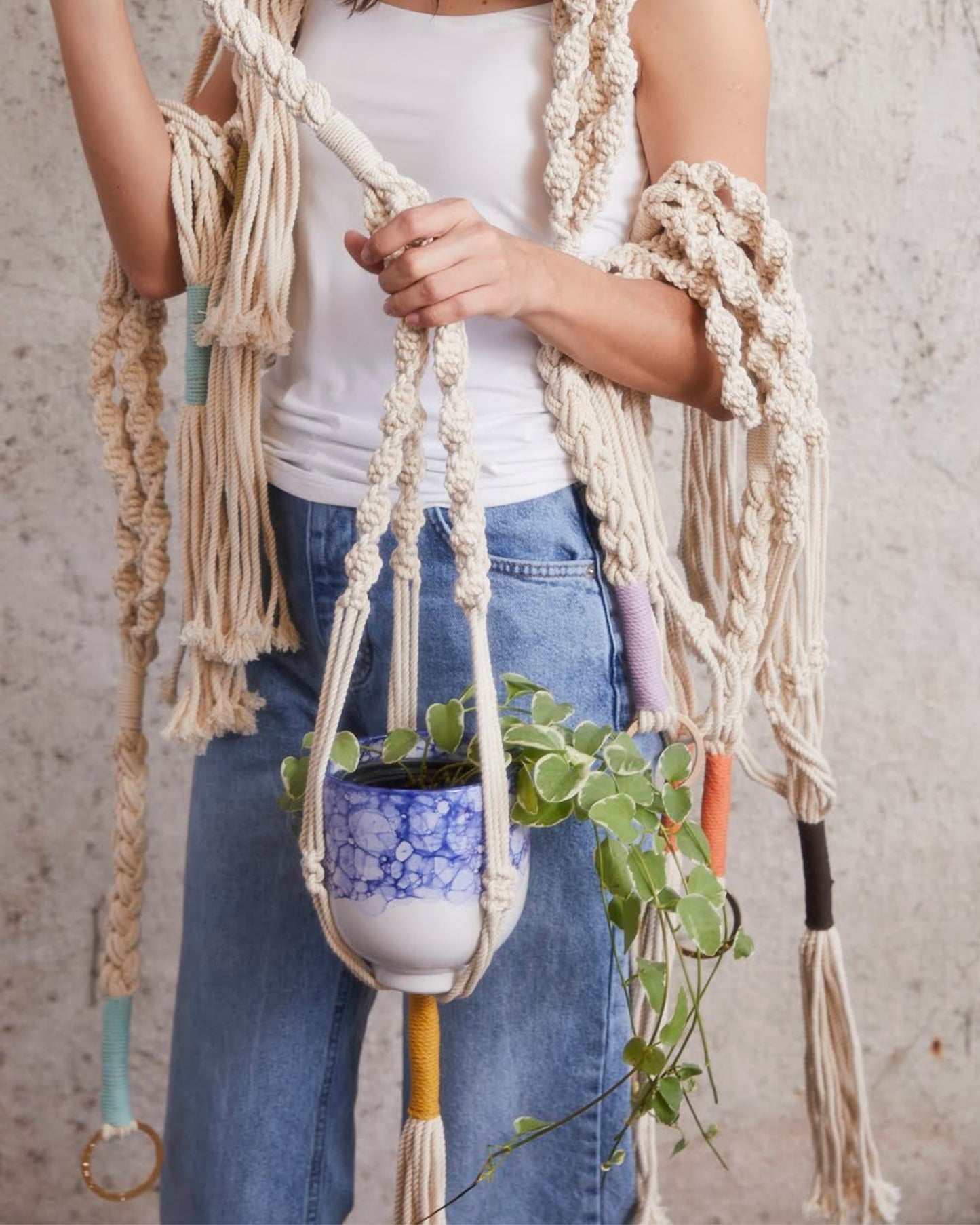 trina macrame plant hanger