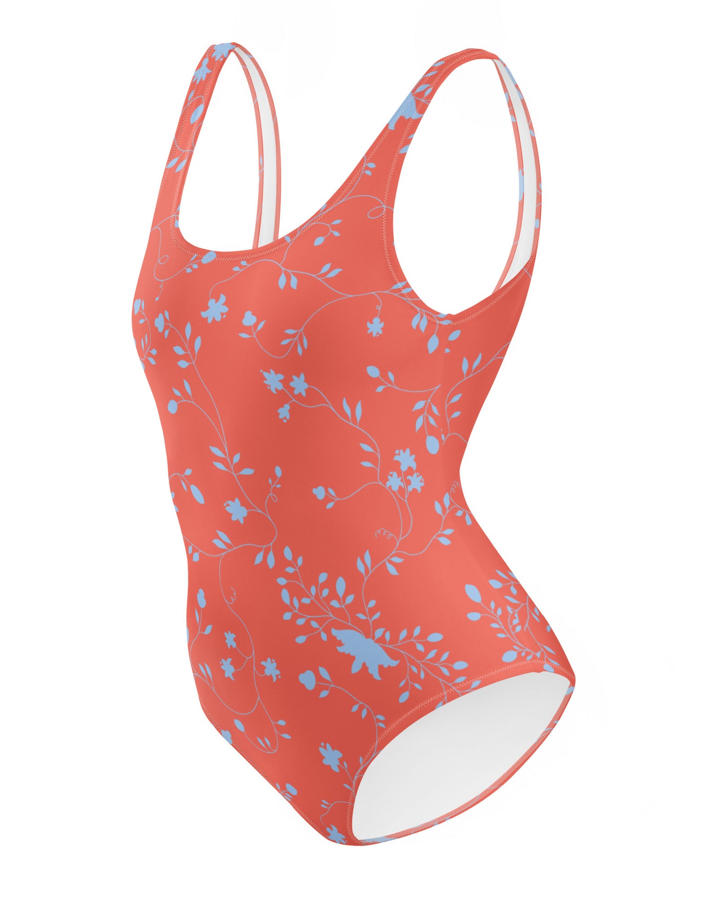 wild clematis one piece swimsuit