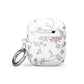 wild clematis case for AirPods® in white