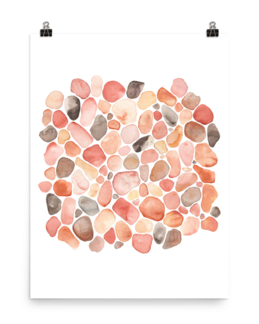 pebble beach watercolor art print