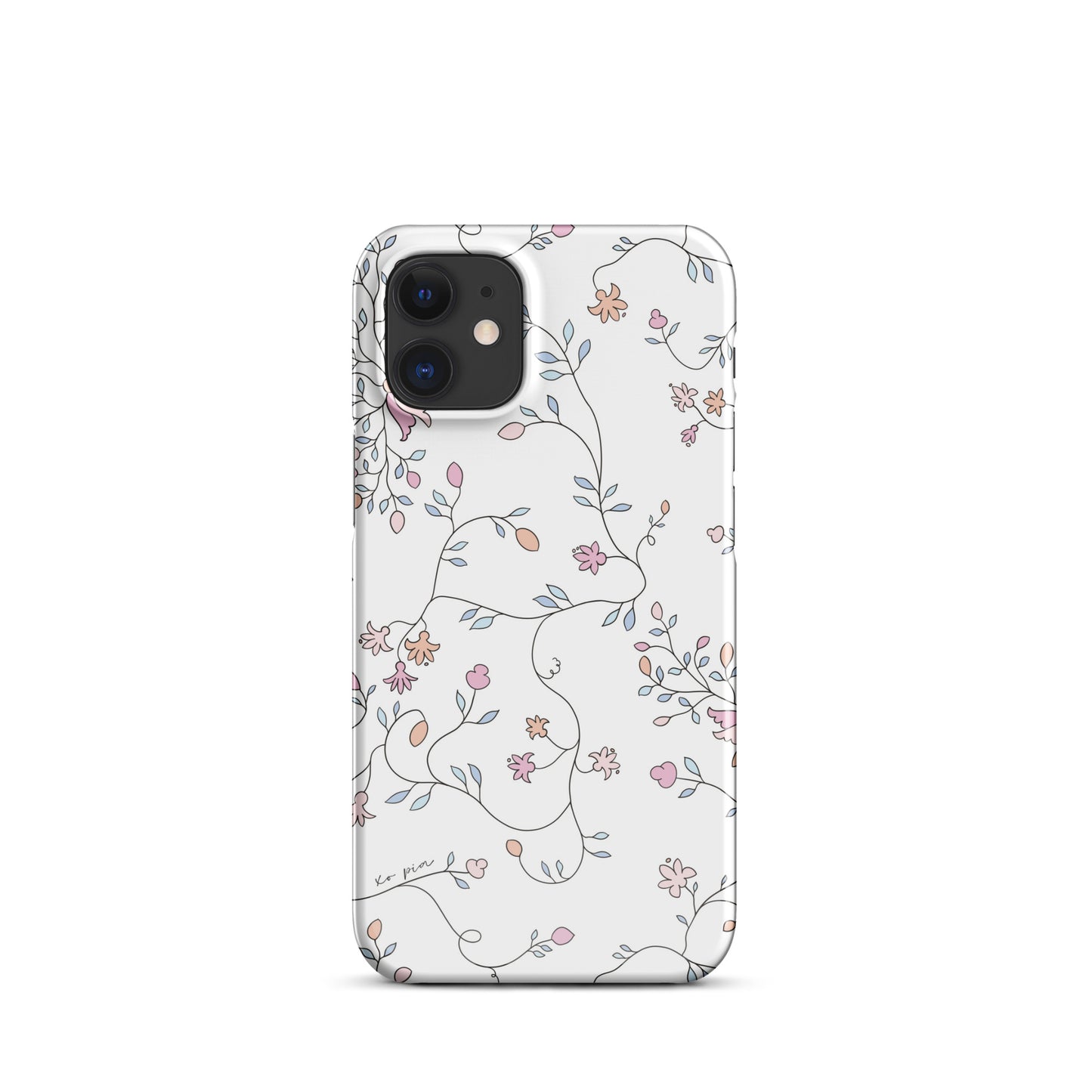 wild clematis snap case for iPhone® in white