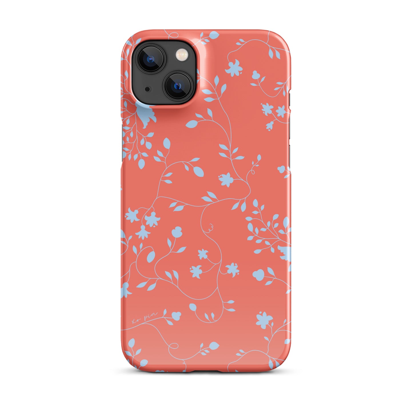 wild clematis snap case for iPhone® in poppy