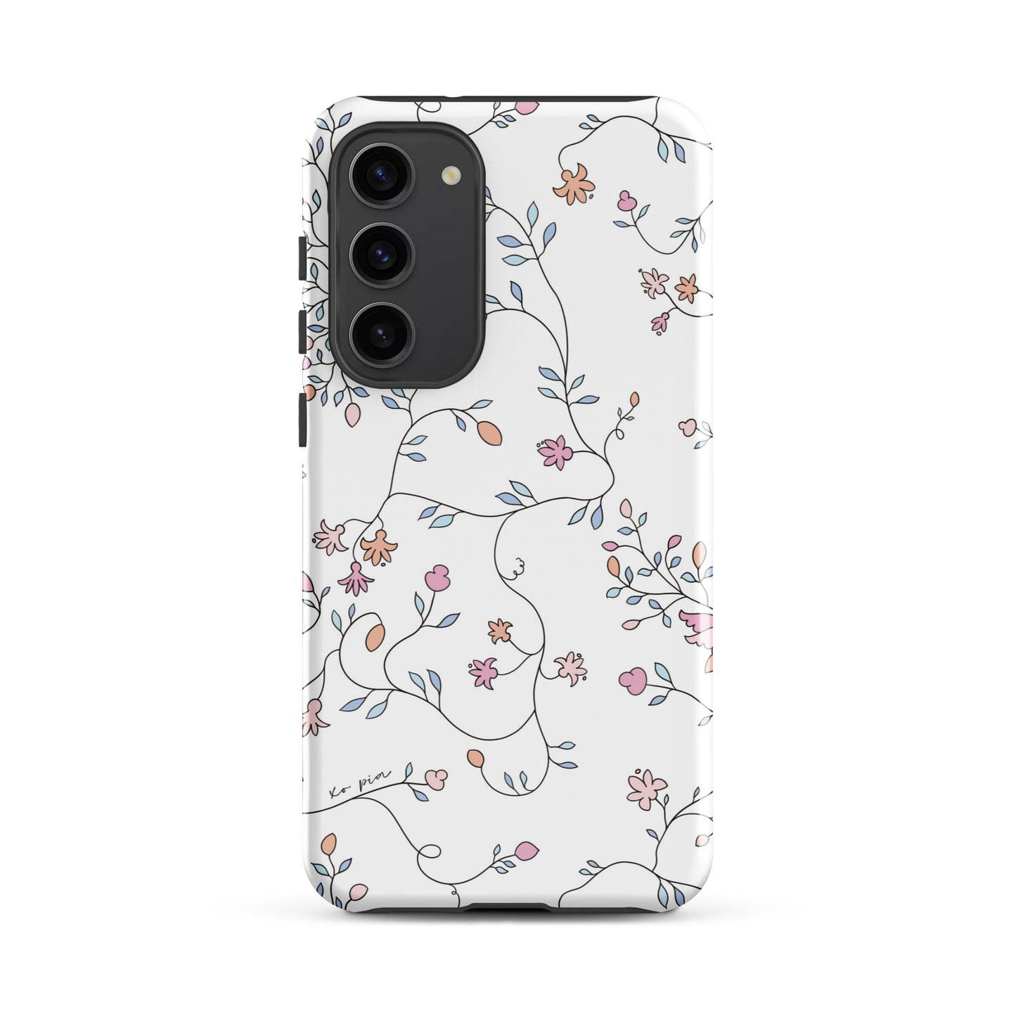 wild clematis tough case for Samsung® in white