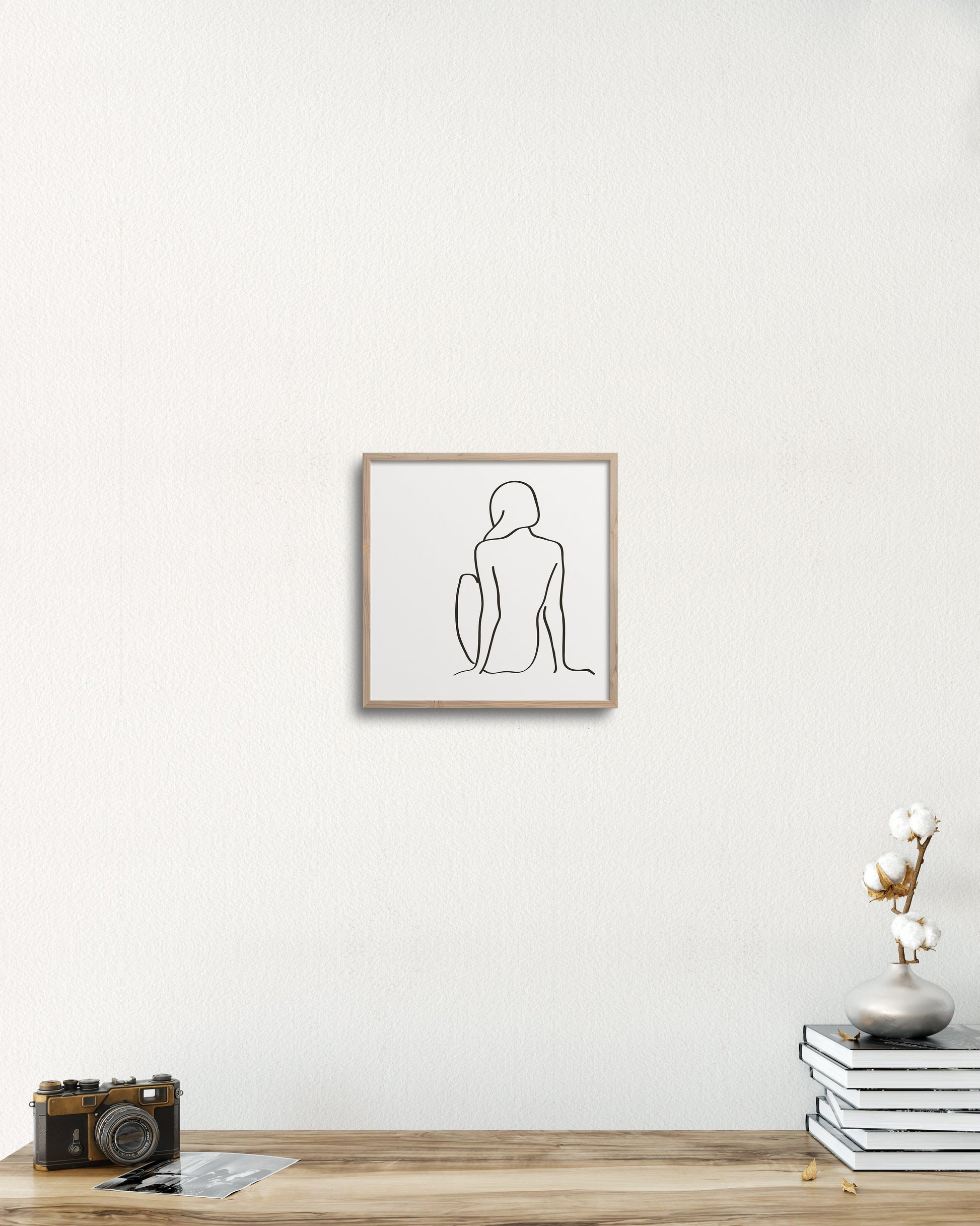 PILLOWPIA figure 1 in chalk 10″ × 10″