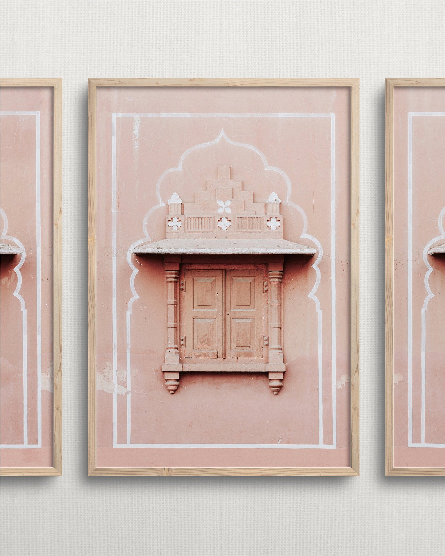 PILLOWPIA pink city triptych