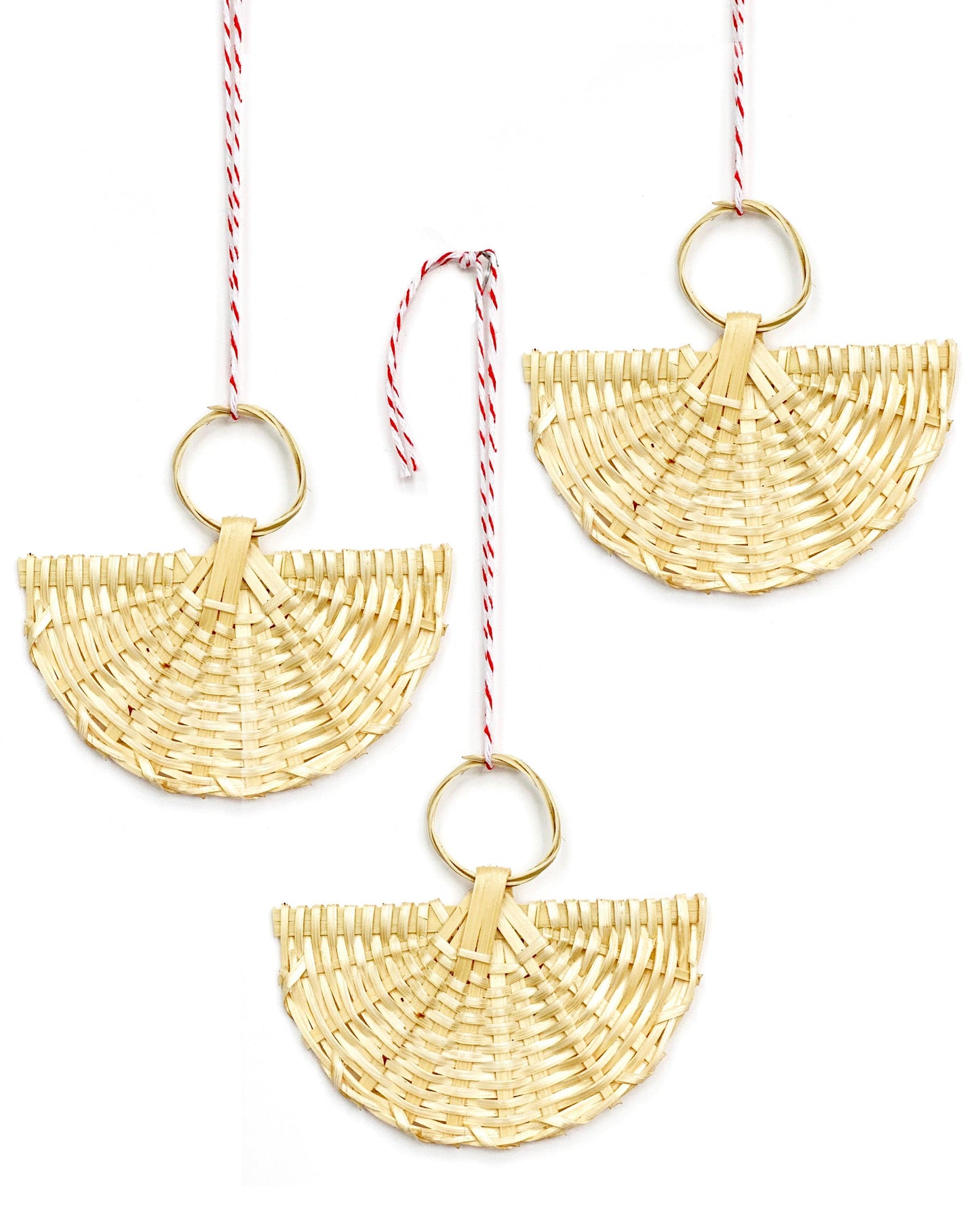 PILLOWPIA rattan angel ornament set/3